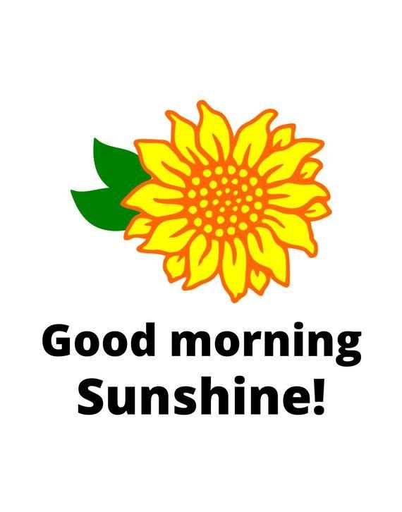 Good Morning Sunshine Digital Sunflower