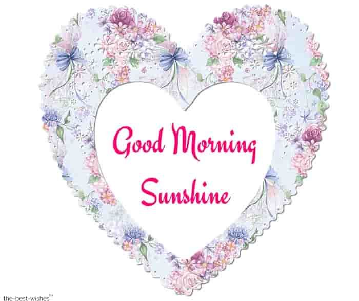 Good Morning Sunshine Image for your Love