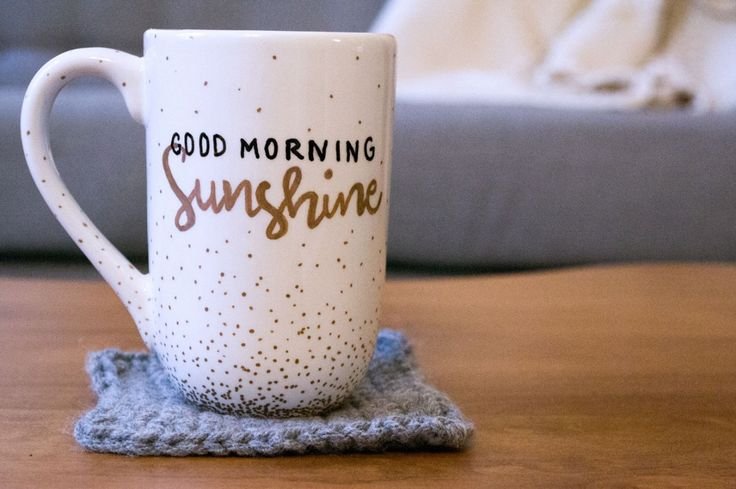 Good Morning Sunshine printed on Coffee Mug