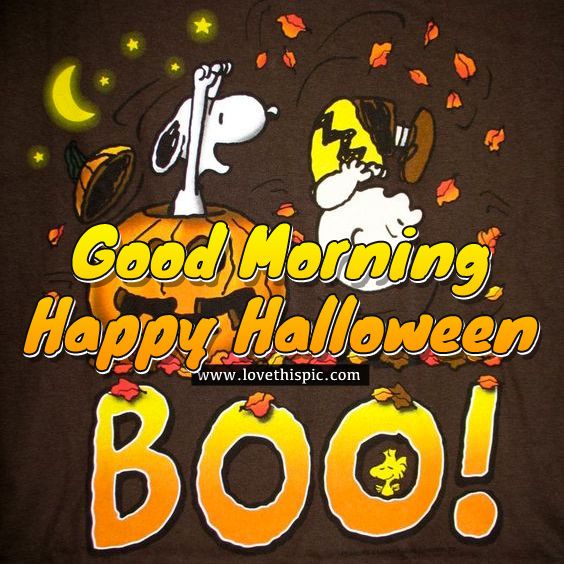 Snoopy Boo - Good Morning Happy Halloween