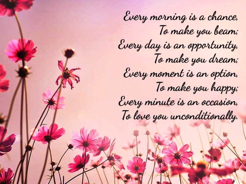 Every Morning Is A Chance To Make