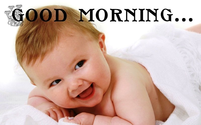 Good Morning With Cute Smile
