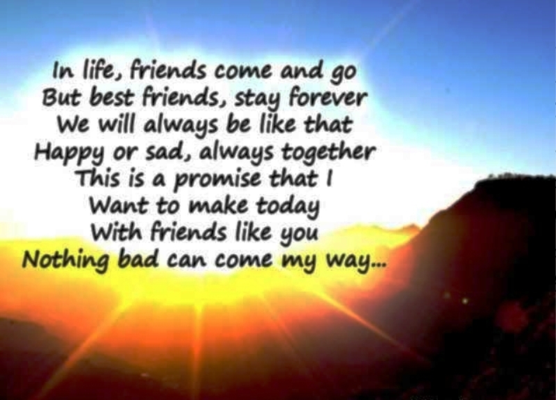 In Life Friends Come And Go