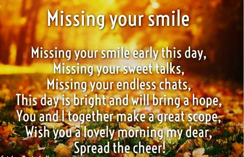 Missing Your Smile