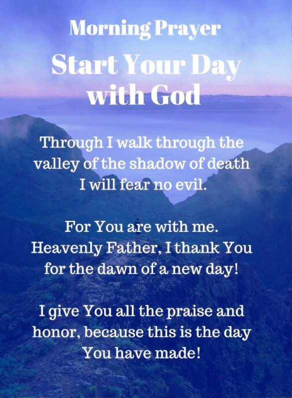 Morning Prayer Start You Day With God