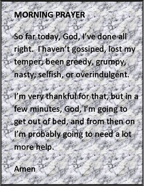 So Far Today God Ive Done All