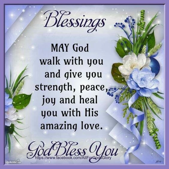 Blessing May God Walk With You