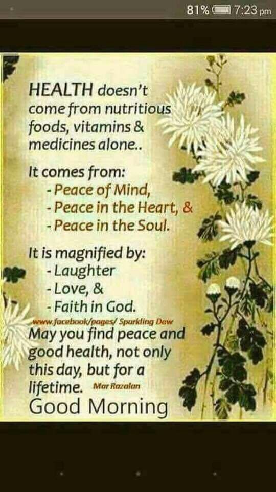 Health Doesn't Come
