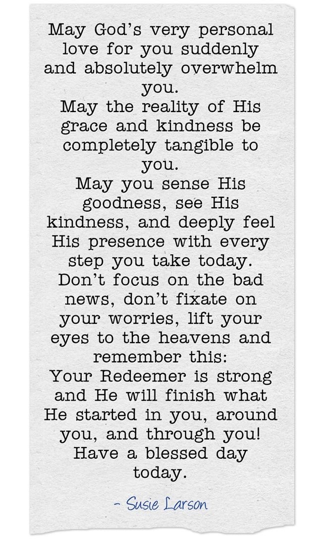 May God's Very Personal
