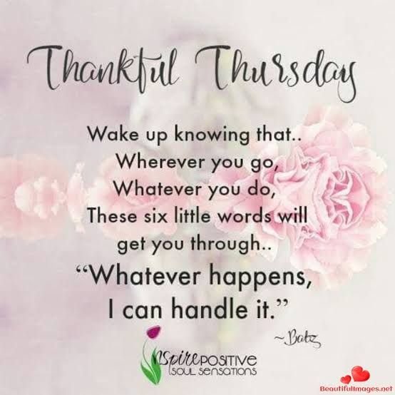 Thankful Thursday