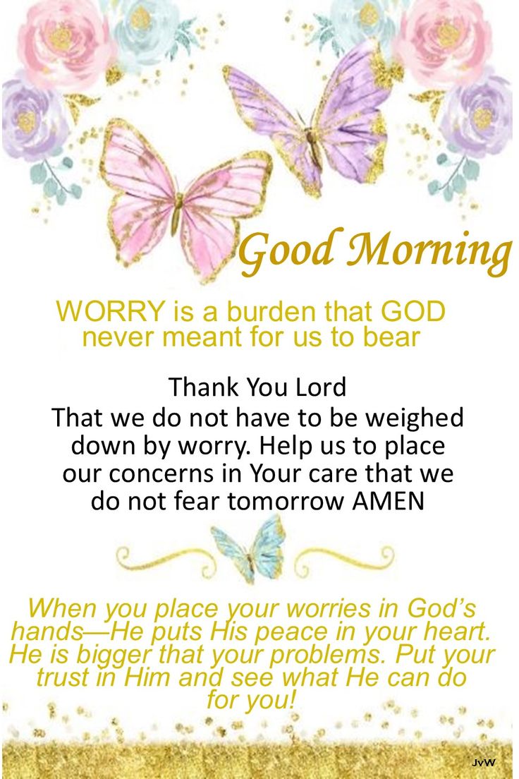 Worry Is A Burden That God