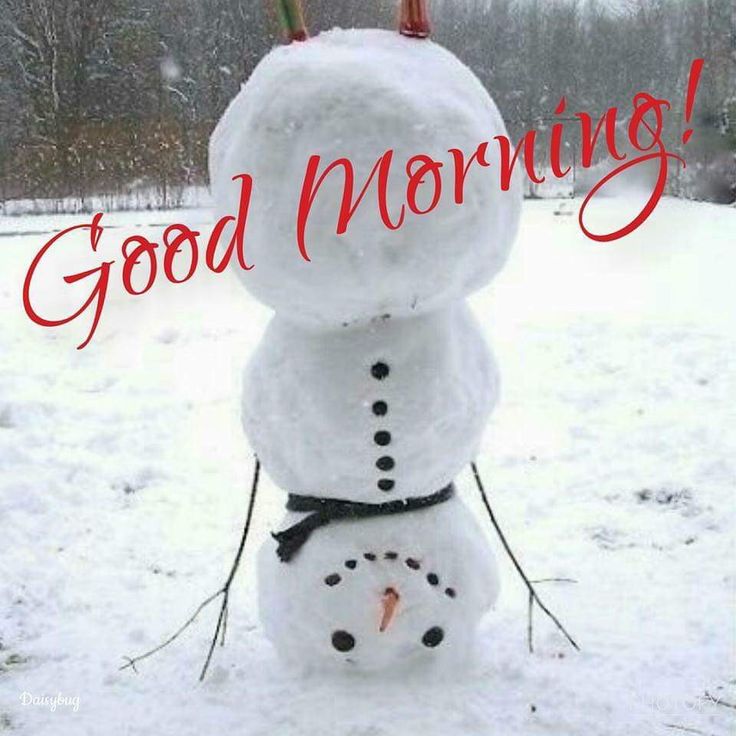 Good Morning Snowman Image