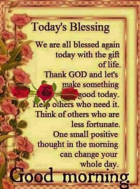 Today's Blessings