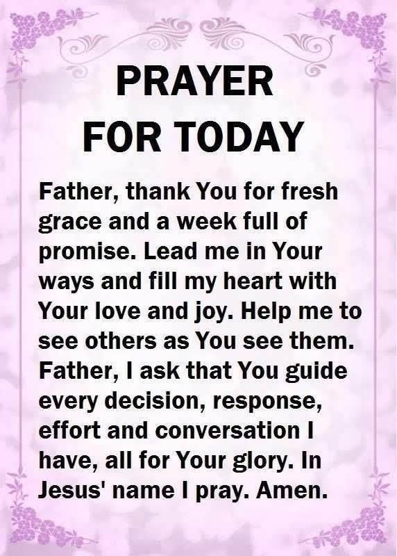 Prayer For Today