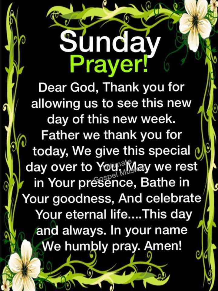Sunday Prayer