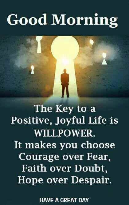 The Key To A Positive
