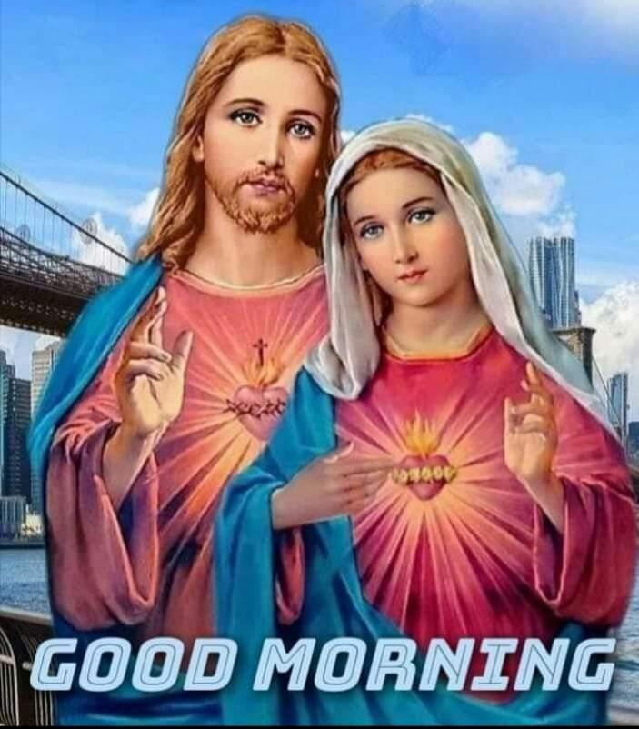 Mother Mary Good Morning Image