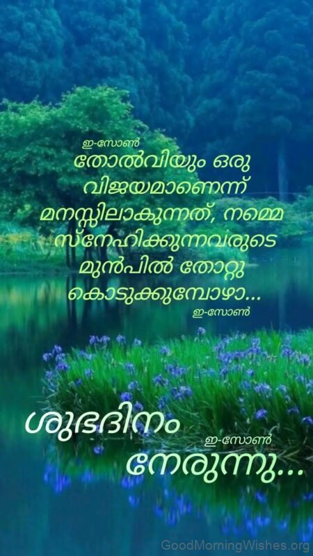 Sea And Sun Malayalam Good Morning Quote