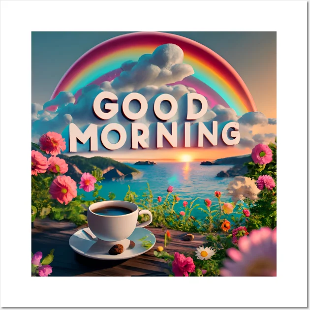 Wonderful Good Morning Rainbow Image